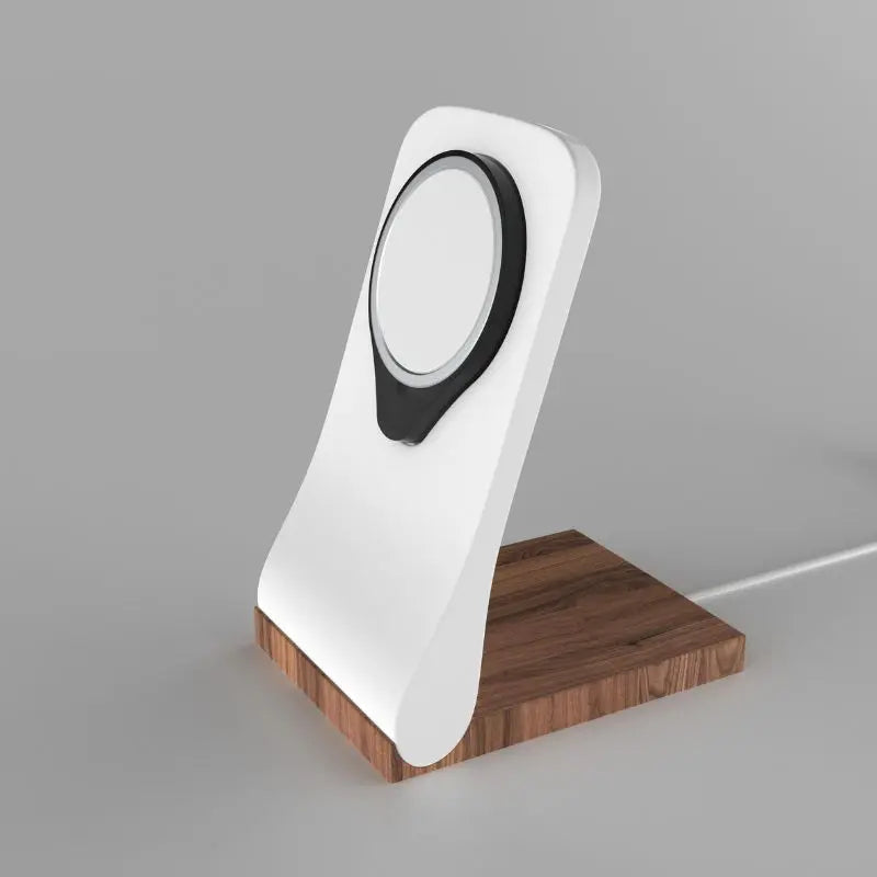 Support MagSafe SleekPeak — chargeur iPhone fin bureau bois