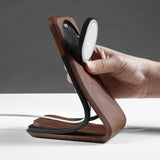 Support MagSafe ClassicStand bois gravure personnalisée