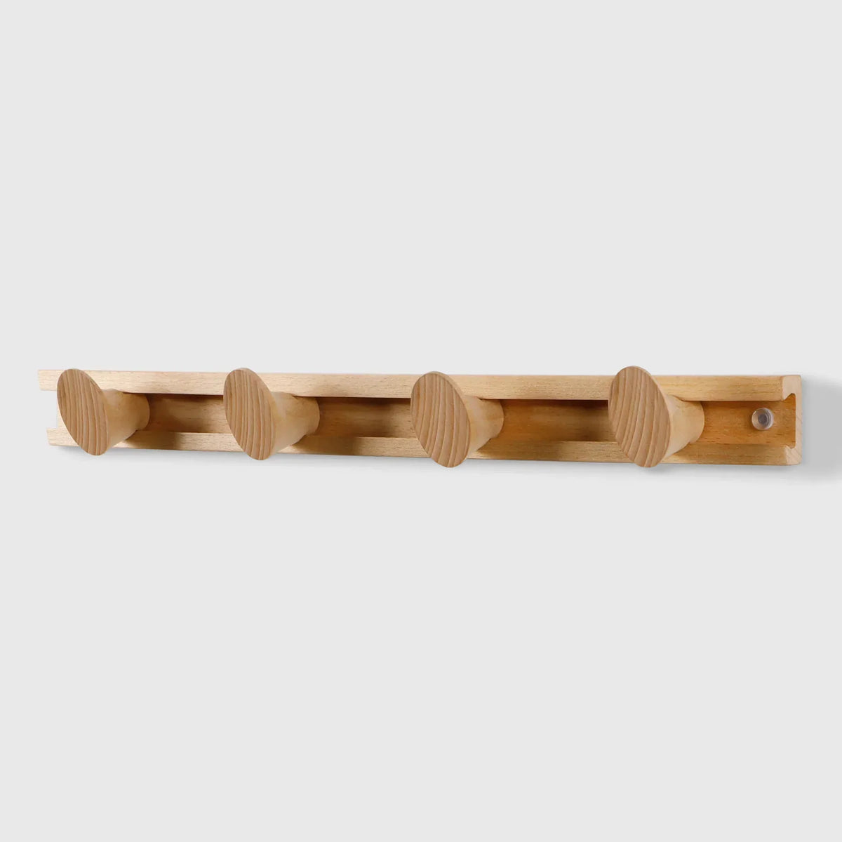 Porte-manteau coulissant en bois massif chêne rouge