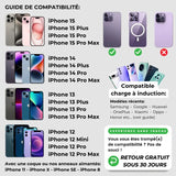 Support téléphone Redwood aspect bois — MagSafe & Android