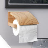 Porte-papier toilette classique en chêne rouge