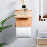 Porte-papier toilette design en chêne rouge