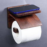Porte-papier toilette design en chêne rouge