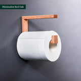 Porte-papier toilette mural en noyer — style Design moderne