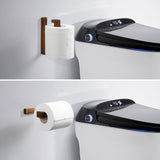 Porte-papier toilette en chêne rouge massif — style rustique campagne
