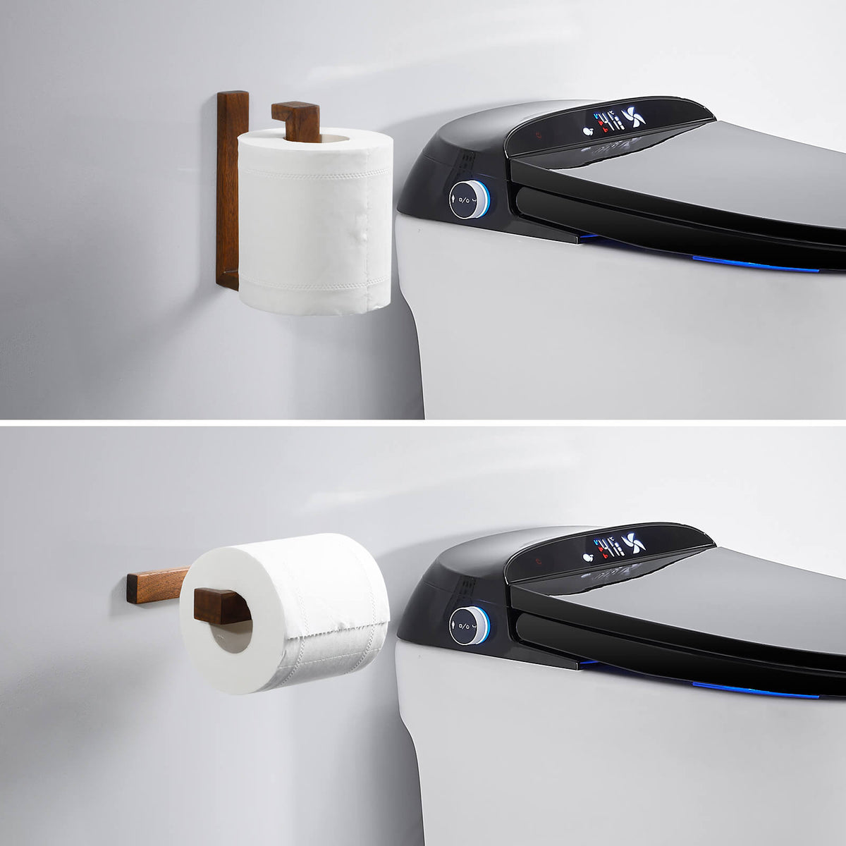 Porte-papier toilette bois rustique style ferme