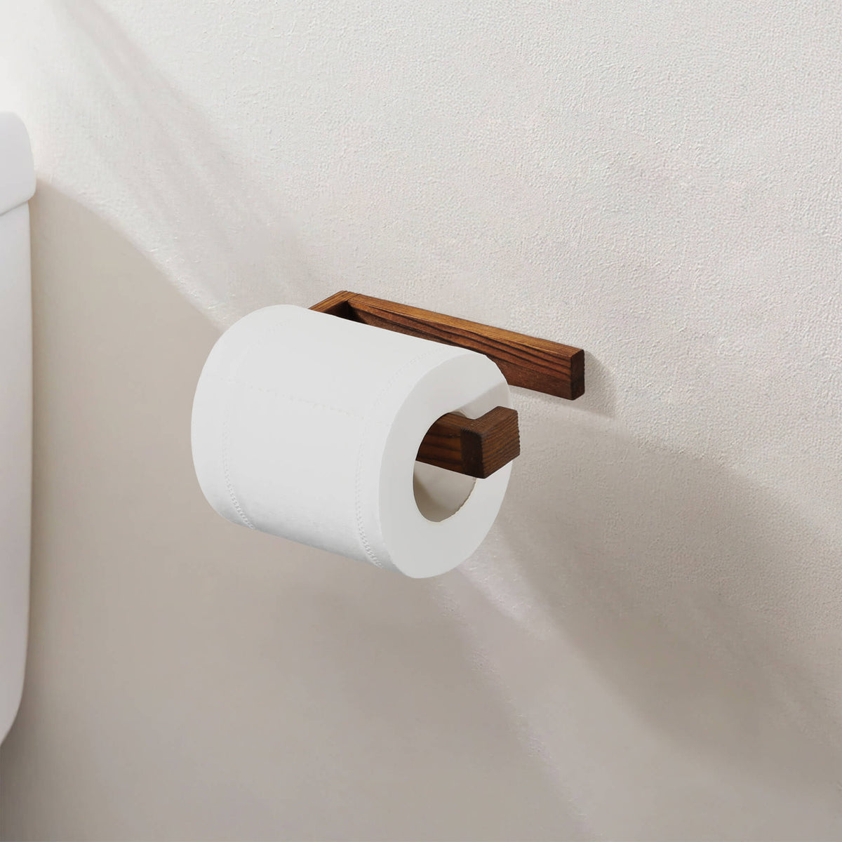 Porte-papier toilette en pin style rustique ferme