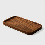Tablette de rangement en noyer noir — organisateur bureau