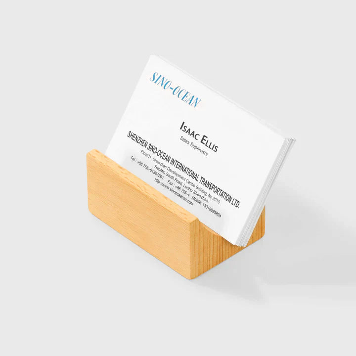 Porte-carte en bois chêne rouge — artisanal, déco bureau