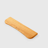 Repose-poignets clavier en bois — noyer poli main, ergonomique