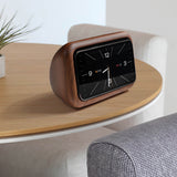 Support MagSafe Horloge Rétro aspect bois déco