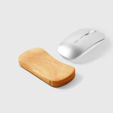 Repose-poignet souris en noyer massif — déco bureau bois