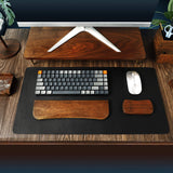 Repose-poignet clavier en bois d'hévéa — Poli main