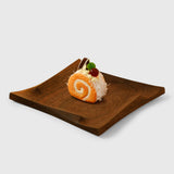Plateau de service en noyer | Plat carré