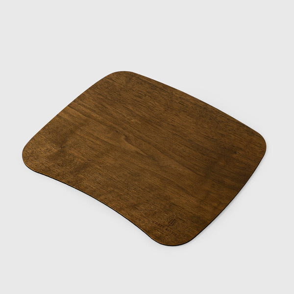 Tapis de souris en bois de noyer — rectangulaire 26×22 cm