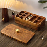 Boîte à bijoux en bois de noyer — façonnée et polie à la main