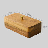 Boîte à bijoux en bois de noyer — façonnée et polie à la main