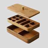 Boîte à bijoux en bois de noyer — façonnée et polie à la main