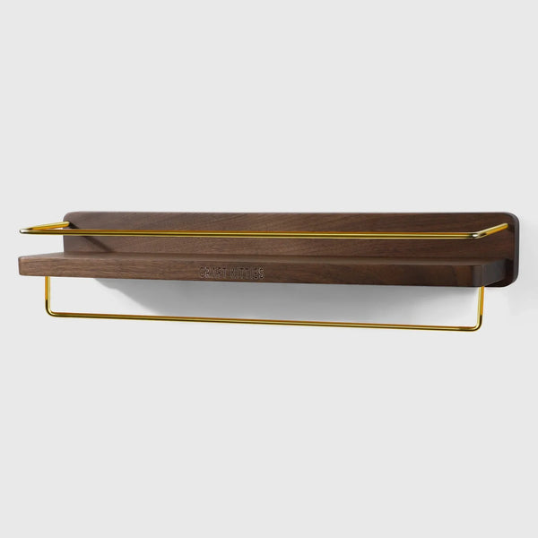 Porte-serviette en noyer noir – Bois massif artisanal