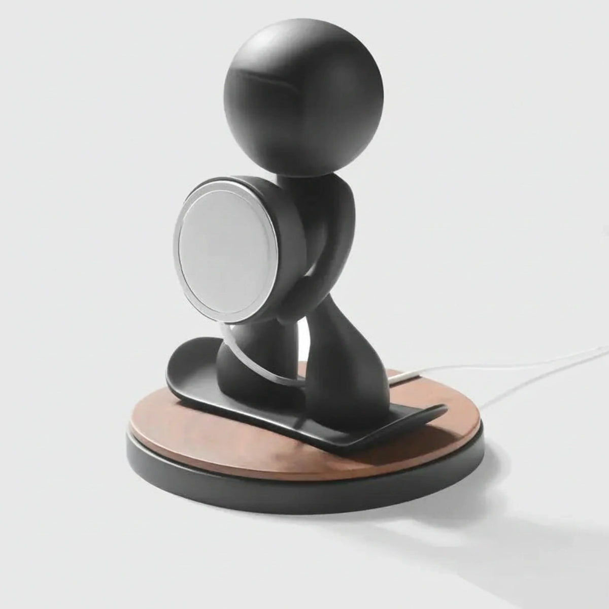 Chargeur sans fil Snow-Bob aspect bois