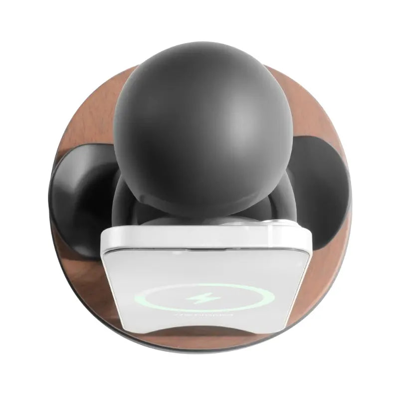 Chargeur sans fil Snow-Bob aspect bois