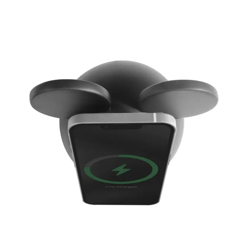 Chargeur sans fil MickeyBall aspect bois
