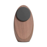 Chargeur induction Œuf noir aspect bois