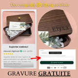 Petite boîte à bijoux en bois de noyer