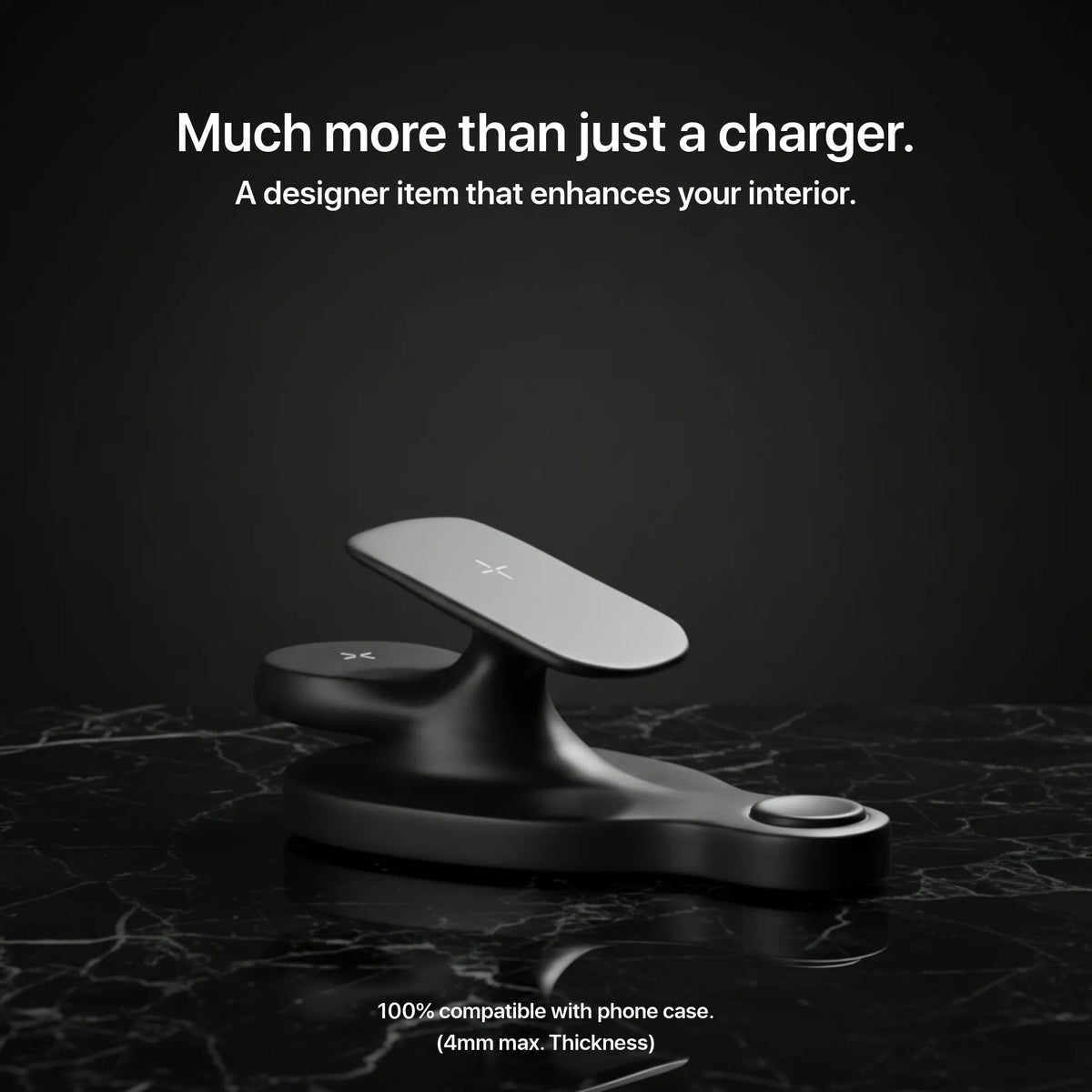 Chargeur sans fil Le Voyageur — station de voyage compact