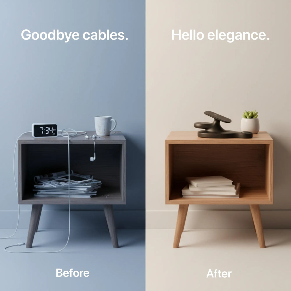 Chargeur sans fil Le Voyageur — station de voyage compact