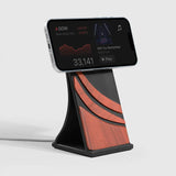 Support MagSafe RedWood finition bois bureau iPhone