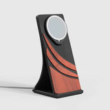 Support MagSafe RedWood finition bois bureau iPhone