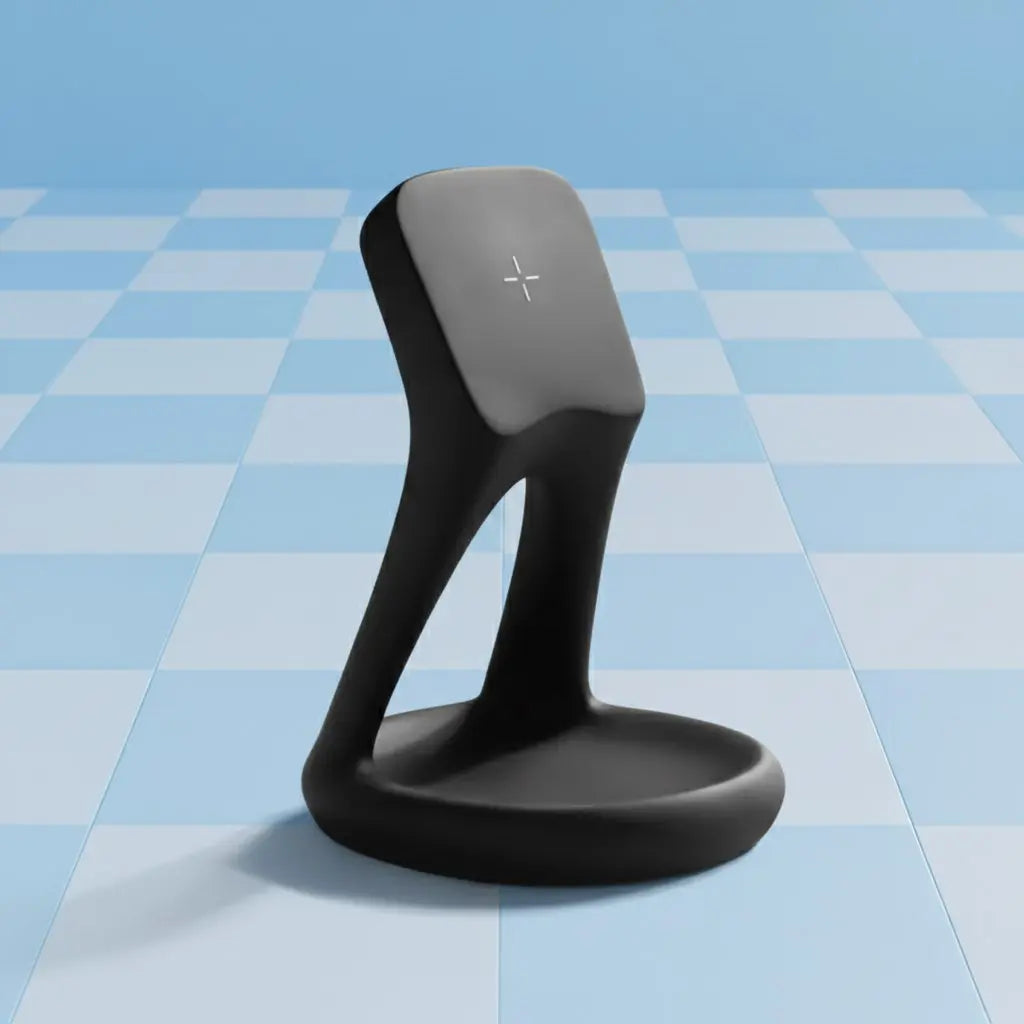 Chargeur sans fil Ébène — station de charge aspect ébène