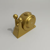Chargeur induction escargot doré aspect bois