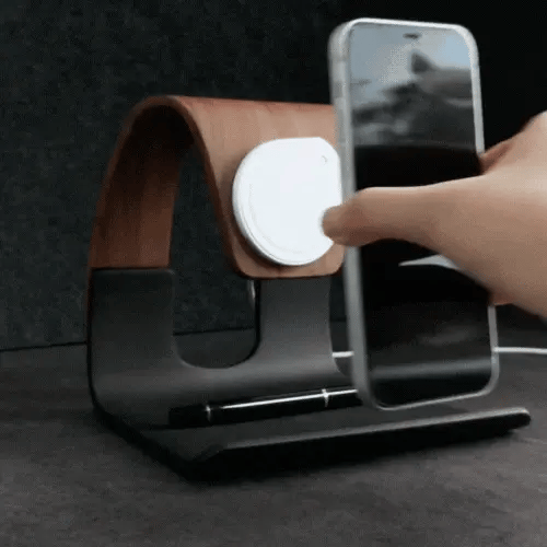Support MagSafe RidgeStand aspect bois bureau