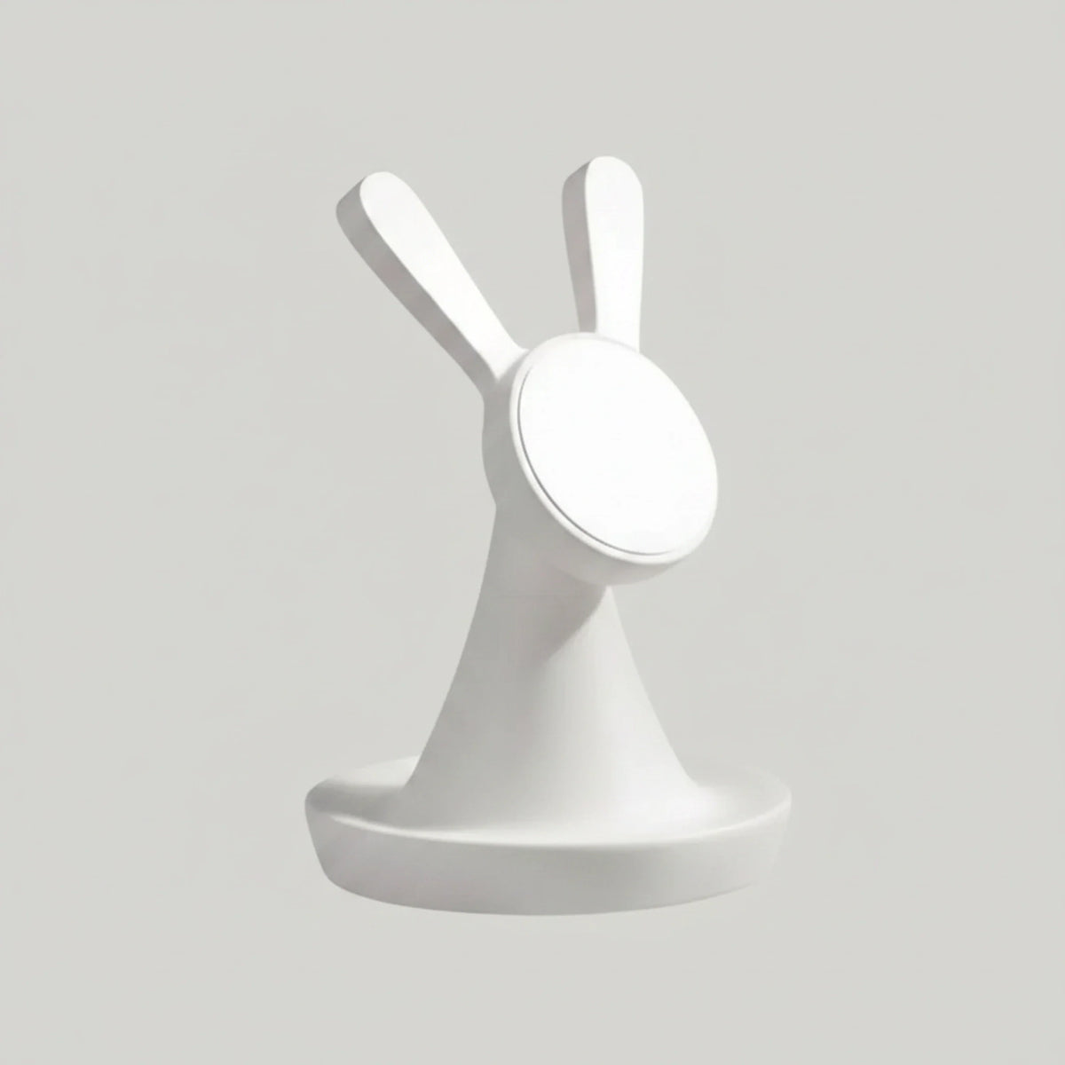 Chargeur sans fil lapin aspect bois