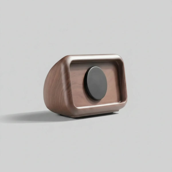 Support MagSafe Horloge Rétro aspect bois déco