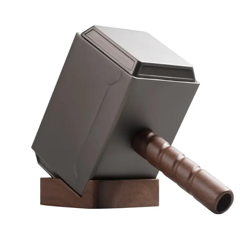 Chargeur sans fil Mjöllnir marteau Thor aspect bois