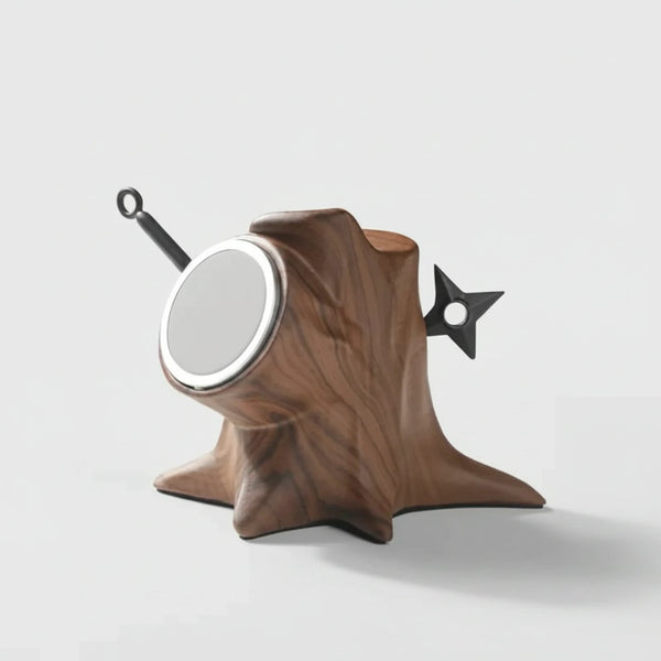 Chargeur induction Moku-san finition bois naturel
