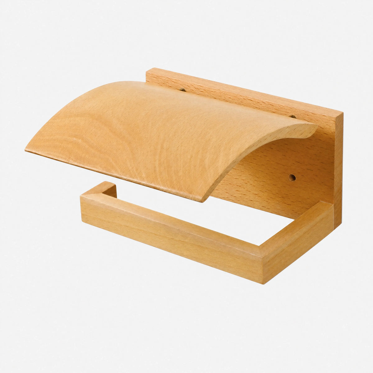Porte-papier toilette classique en chêne rouge