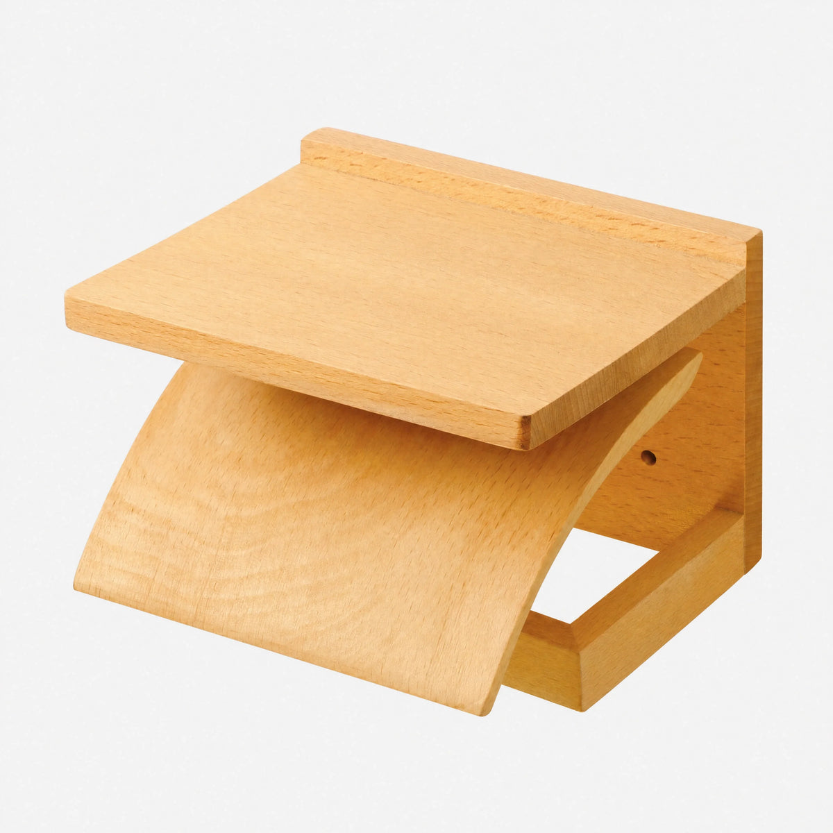 Porte-papier toilette design en chêne rouge