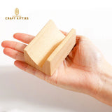 Porte-carte en bois chêne rouge — artisanal, déco bureau