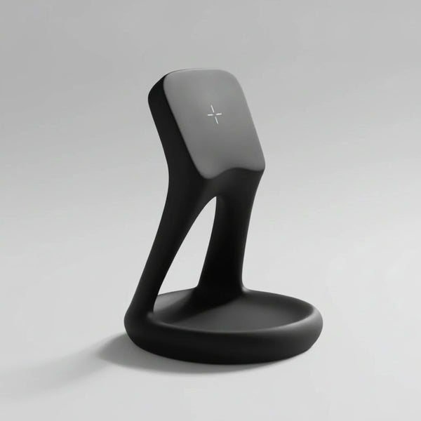 Chargeur sans fil Ébène — station de charge aspect ébène
