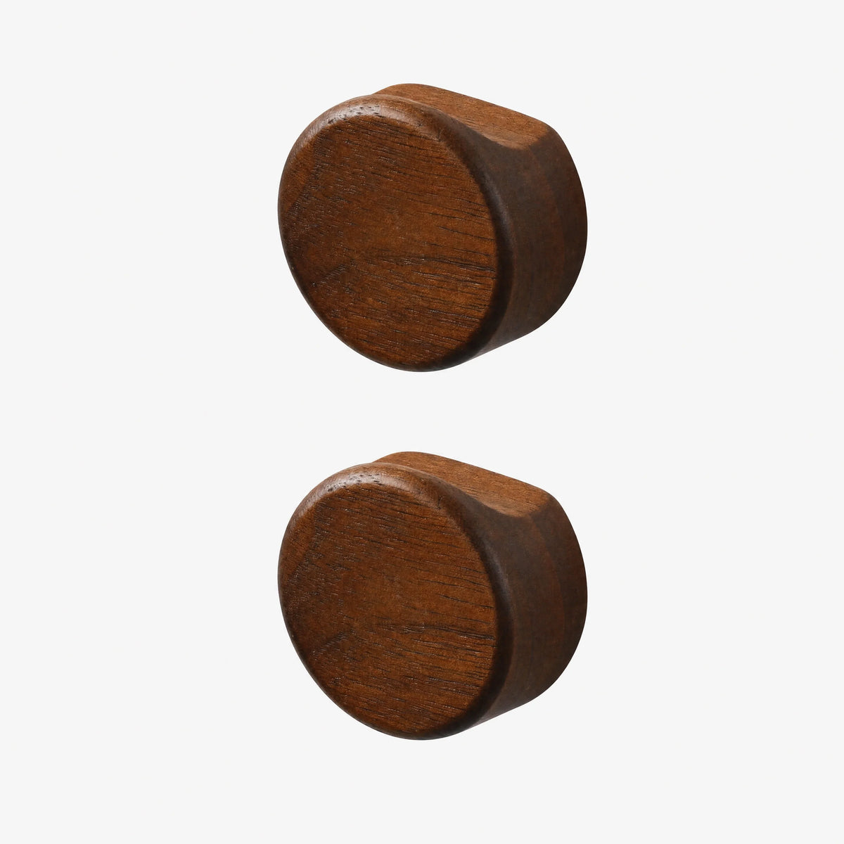 Patère murale magnétique bois de noyer — range-clés déco