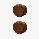 Patère murale magnétique bois de noyer — range-clés déco